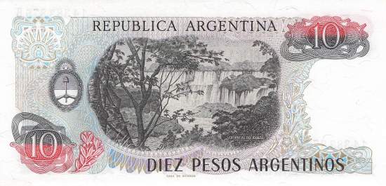 Argentinien p313a-2B 10 Pesos 1983